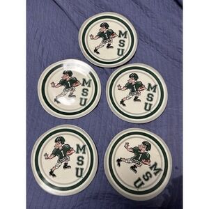 5 Magnolia Lane Michigan State Plates  10.5" Dinnerware‎ Team Rare HTF!